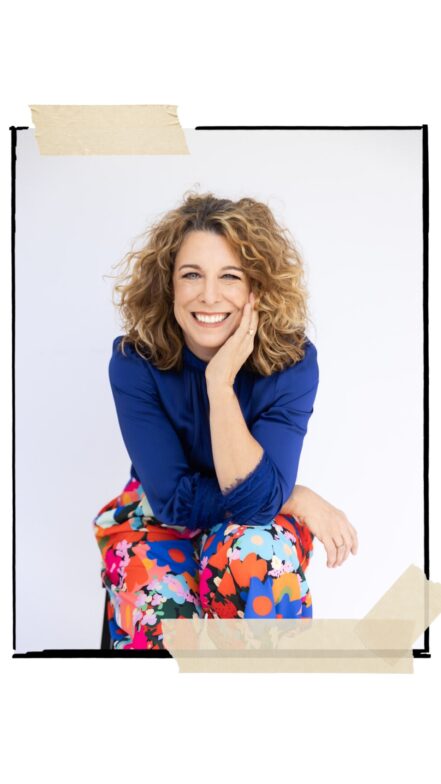 Woman in blue top and flowery pants by Personal Branding Bunbury Photographer Joanna Zydel